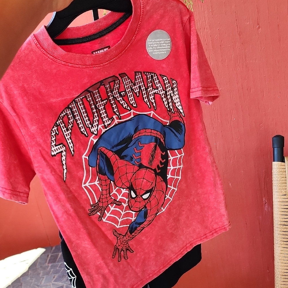 Marvel Spider-Man Red Kids T-Shirt And Shorts Set